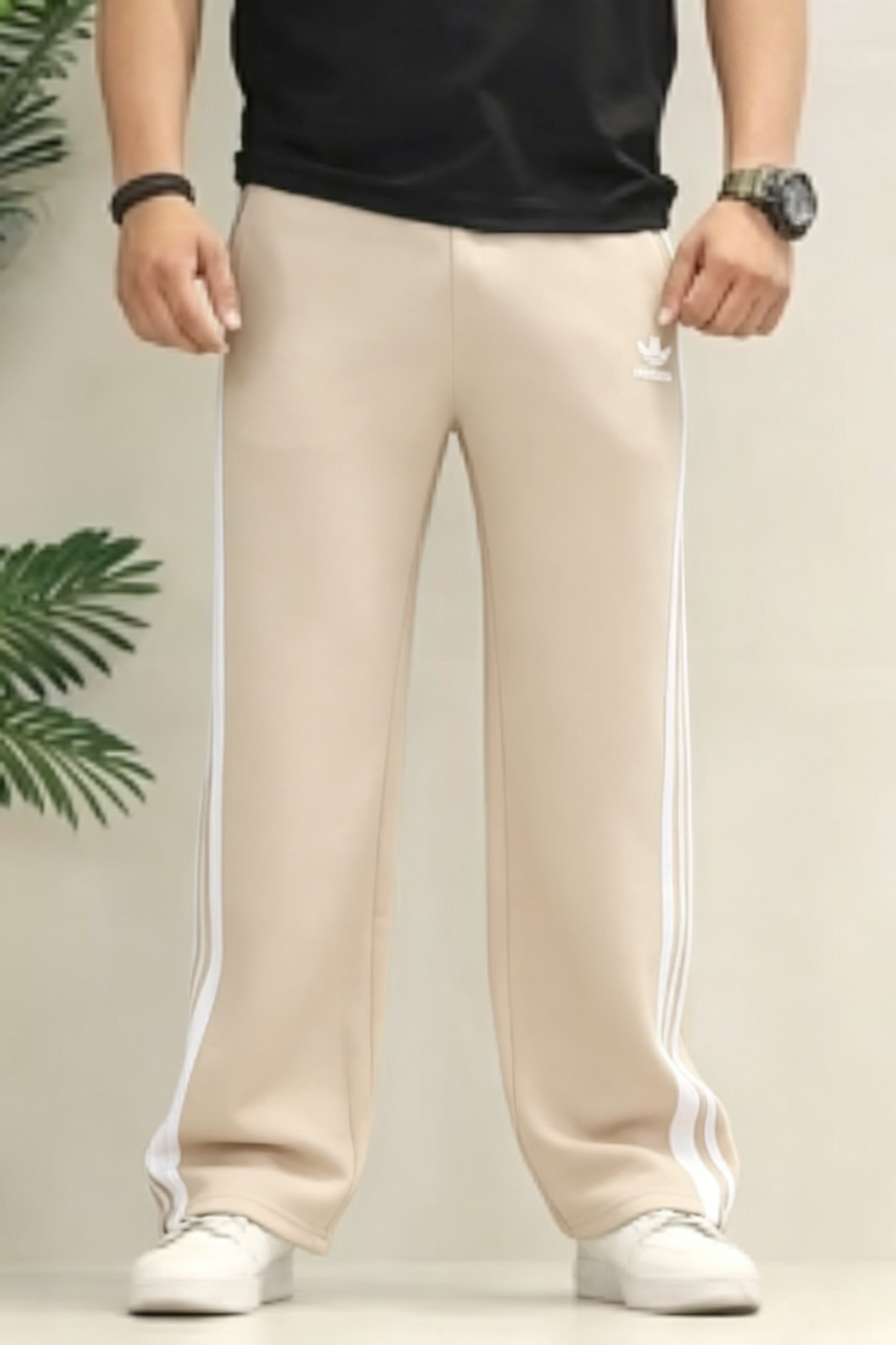 Everyday Straight Side Baggy Trousers
