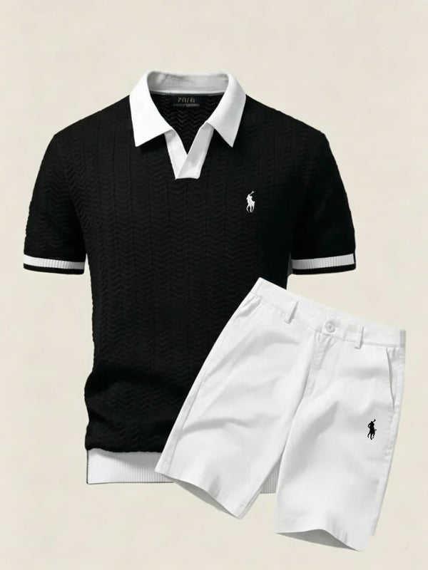 Everyday Luxe Polo and Shorts Set